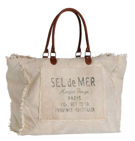 Sac Toile Beige Sel De Mer Serigraphie Gm Terrerouge Sac De Plage