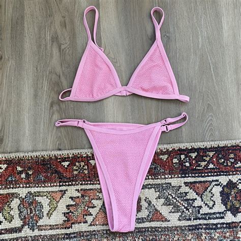 Pink Pacsun Bikini Xs Top And Bottom Adjustable Depop