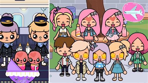My Twin And I Were Born On A Plane Toca Boca World Story Toca Julia