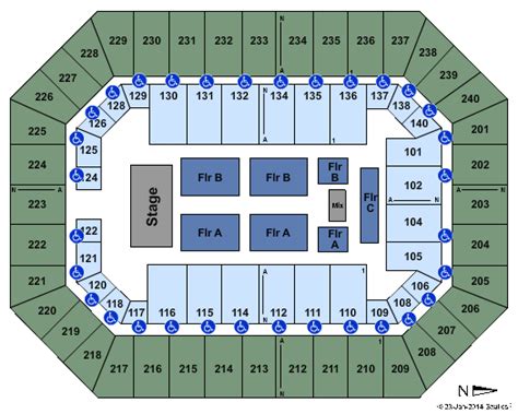 Ringling Bros. Tickets | Seating Chart | Baton Rouge River Center Arena ...