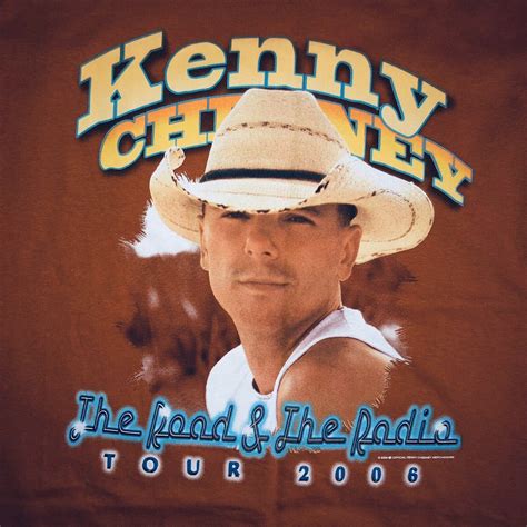 Kenny Chesney Mens Medium 2006 Tour T Shirt Orange Cotton Gildan