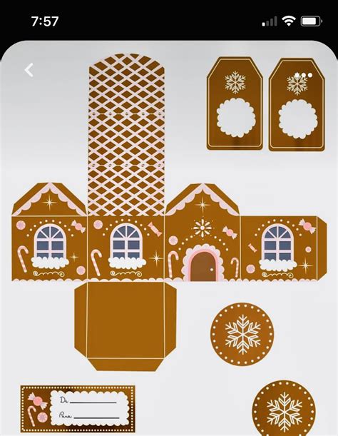 DIY Paper Gingerbread House