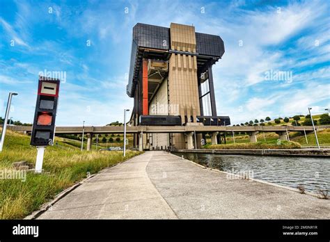 Strepy-Thieu boat lift one of the worlds largest boat lifts, Canal du Centre, La Louviere ...