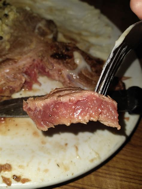 Blue Rare T Bone Steak I Ate R Food