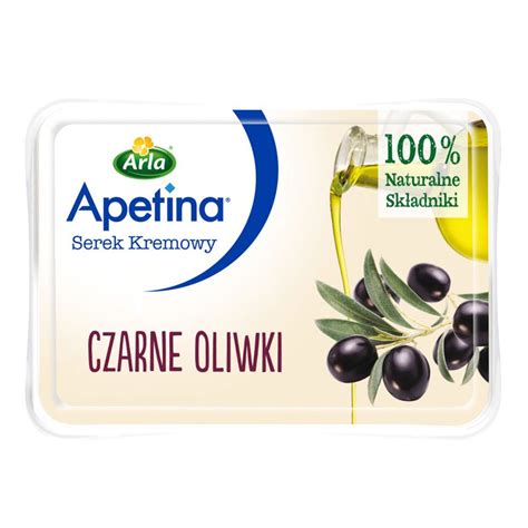 Arla Apetina serek kremowy czarne oliwki 125g Torimpex Toruń