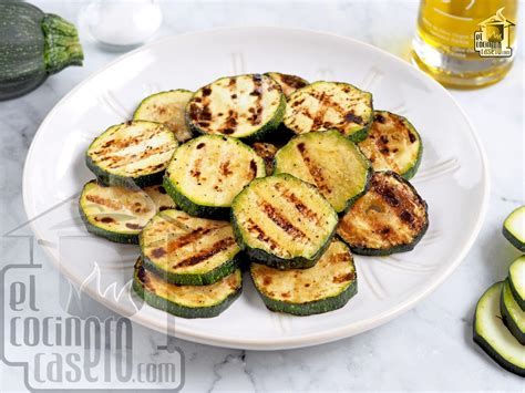 Calabacín a la plancha para 6 personas El cocinero casero Verduras