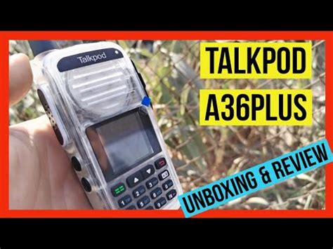 RADIO TALKPOD A36 PLUS MULTIBANDA RADIOAFICIONADOS YouTube