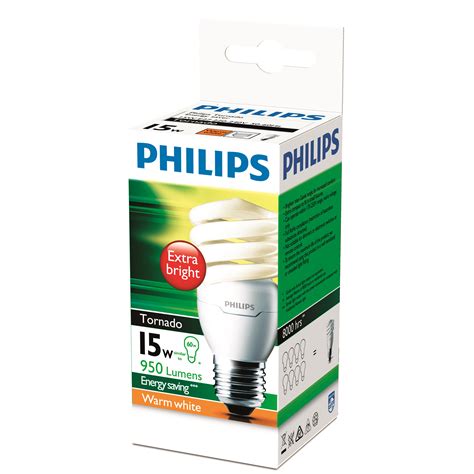 Philips 15w Warm White E27 Cfl T2 Spiral Tornado Globe Bunnings Australia