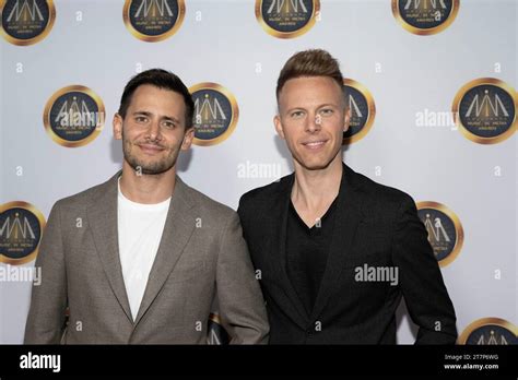 Los Angeles Usa 15th Nov 2023 Composers Benj Pasek Justin Paul