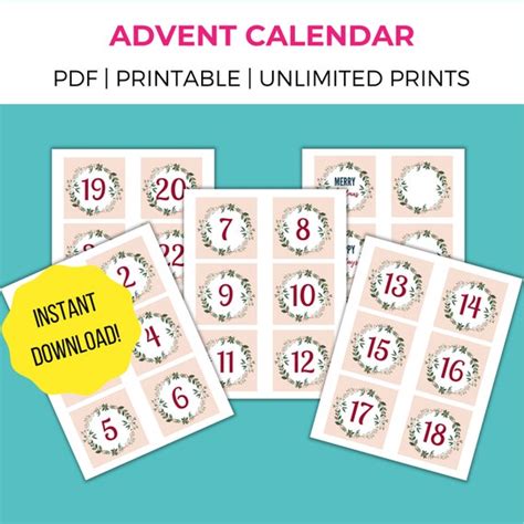 Buldak Advent Calendar Printable Template In Pdf Word In 55 Off