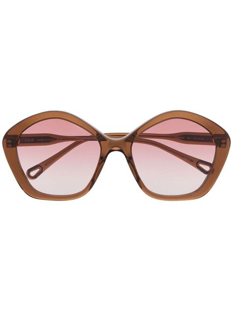 Chloé Oversize Round Frame Sunglasses Editorialist