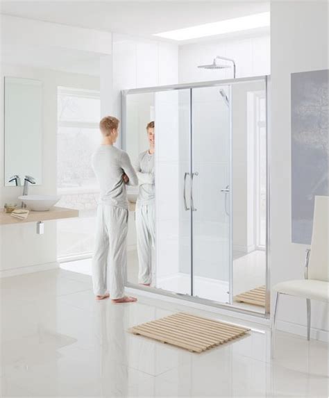 Lakes Semi Frameless Double Slider Door Bathroom Supplies Online