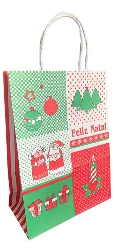 Sacola Papel Kraft Natal X X Unid Promo O Parcelamento Sem