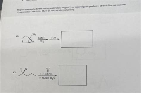 Solved Organic Chemistry Propose Structure S For The S