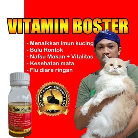 Jual Nutri Plus Bosst Vitamin Bulu Nafsu Makan Dan Vitalitas Kucing