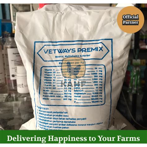 Jual Vetways Premix 1 Kg Vitamin Herbal Penggemuk Hewan Sapi Kambing