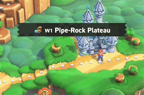 Super Mario Bros Wonder W1 Pipe Rock Plateau All Wonder Seed Locations