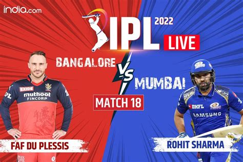 Highlights IPL RCB 152 3 18 3 Vs MI 151 6 20 Score Match