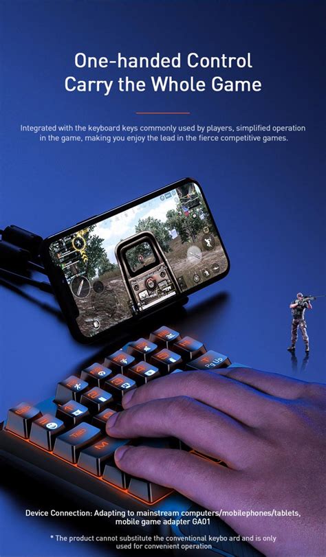 Baseus Gamo Gk One Handed Gaming Keyboard Gadget Track Bd