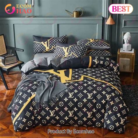 Louis Vuitton Comforter Set Red White Supreme Duvet Cover Bedding Sets Ecomhao Store