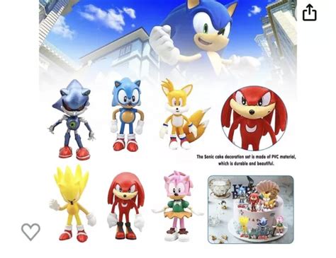 SONIC THE HEDGEHOG Cake Topper 6 99 PicClick UK