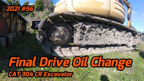 Cat Cr Excavator Final Drive Oil Change Youtube