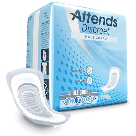 Attends Discreet Male Incontinence Guard Attends Admg20