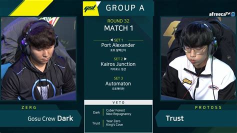 2019 GSL S1 Ro 32 Group A Match1 Dark Vs Trust YouTube