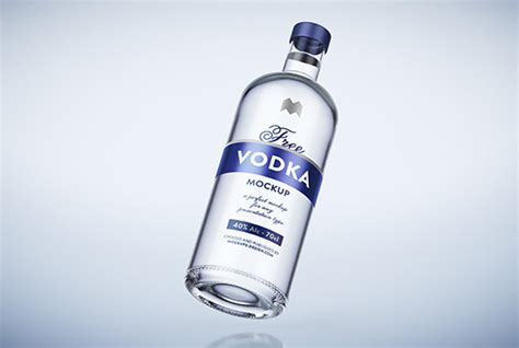 Free Vodka Bottle Mockup Mockups Design