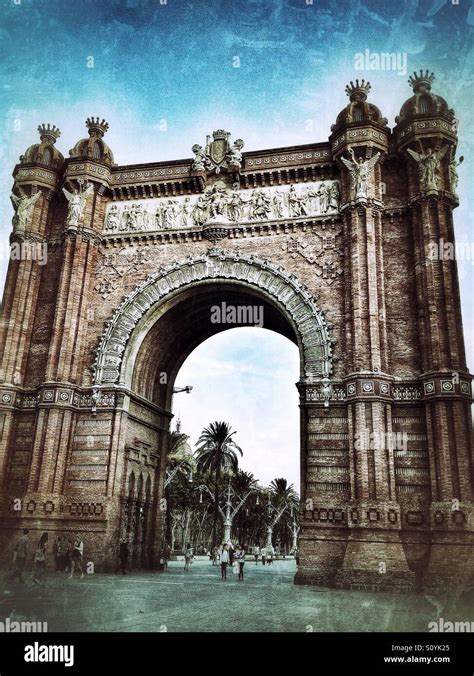 Arc De Triomf In Barcelona Spain Stock Photo Alamy