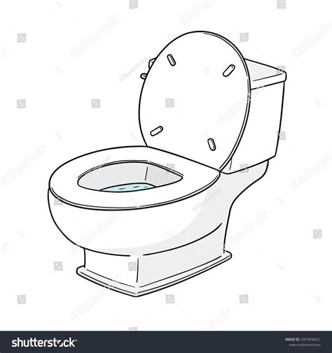 Vector Flush Toilet Stock Vector Royalty Free