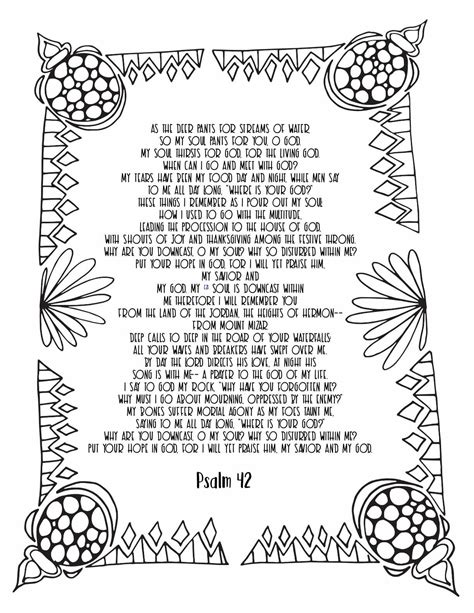 Psalms Free Coloring Stevie Doodles