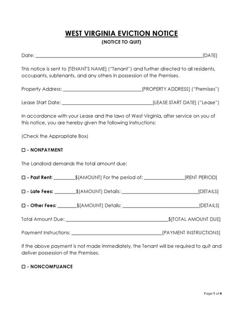 42 FREE Eviction Notice Templates Word PDF