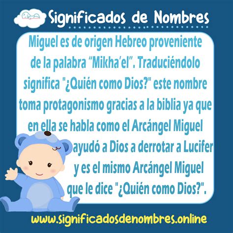 Significado De Miguel Origen Personalidad Diminutivos