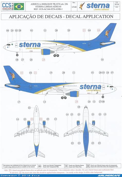 Ccs Decals Airbus A300b4 18248 Airlinercafe