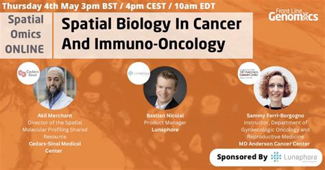 Frontline Genomics Spatial Biology In Cancer And Immuno Oncology