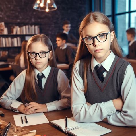 Premium Ai Image Children At School Dressed In School Uniforms