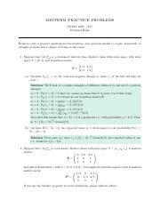 Practice Midterm Sol Pdf MIDTERM PRACTICE PROBLEMS PSTAT 160A F17