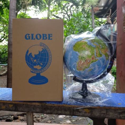 Jual GLOBE Bola Dunia Ukuran Besar 30cm Pengiriman Pakai Palet Kayu