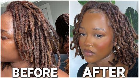 Loc Braid Out Short Med Length Locs Easy Loc Styles Youtube