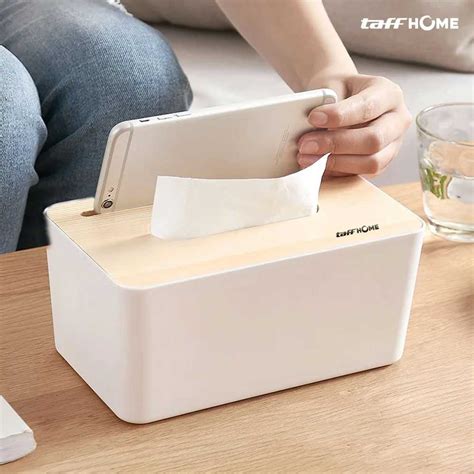 Jual Taffhome Kotak Tisu Kayu Tissue Box Dengan Holder Jakmall