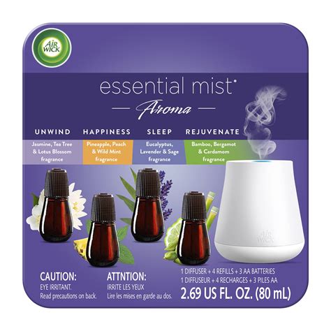 Air Wick Essential Mist Essential Oils Diffuser With 4 Refills