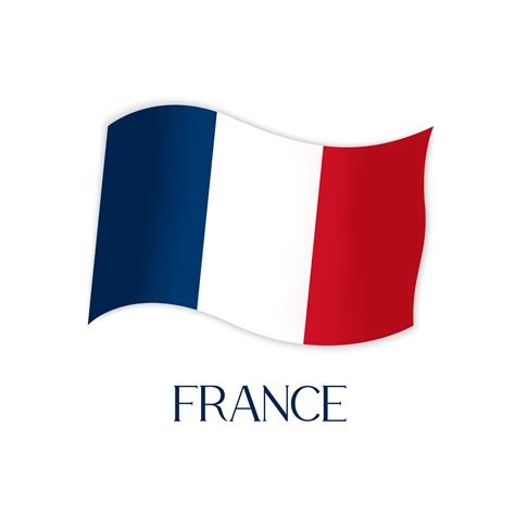 France flag Vector isolated element. Illustration of French tricolor ...