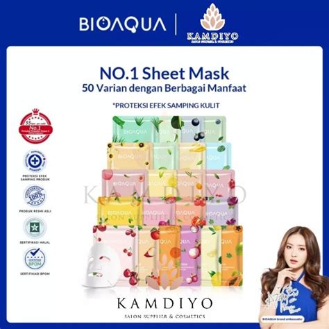 Jual Bioaqua Sheet Mask Gr Masker Wajah Shopee Indonesia