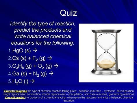 Chapter 11 Chemical Reactions Types Of Chemical Reactions