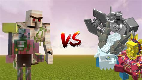 Mutant Iron Golem Zombie Pigman Vs Mowzie S Mobs In Minecraft YouTube