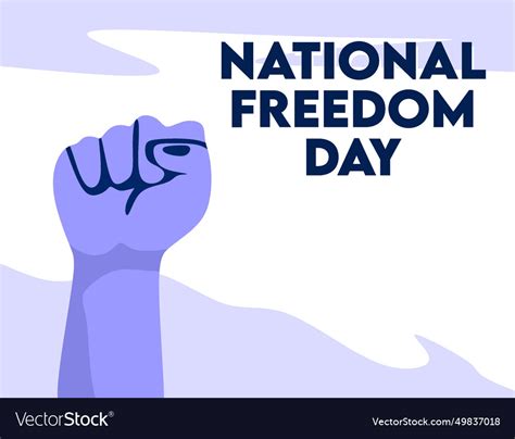 National freedom day 1 february united states Vector Image