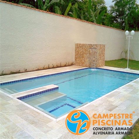 Piscina Retangular de Alvenaria Armada Sete Barras - Piscina de ...