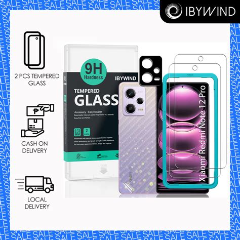 Ibywind Screen Protector For Xiaomi Redmi Note 12 Pro 4G 6 67 2 Pack 1