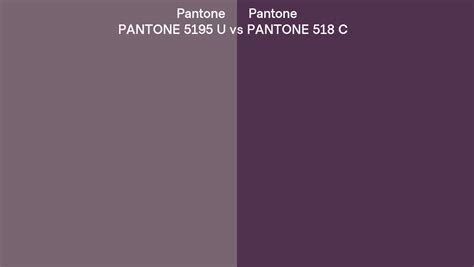 Pantone 5195 U Vs Pantone 518 C Side By Side Comparison